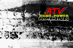 ATV Quad Power Racing title screen for GameBoy Advance